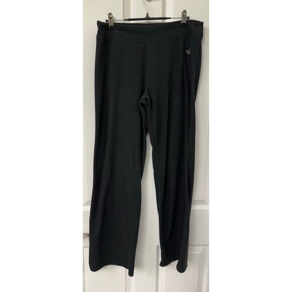 The North Face TKA100 black medium fleece straight leg sweatpants womens - Picture 2 of 8